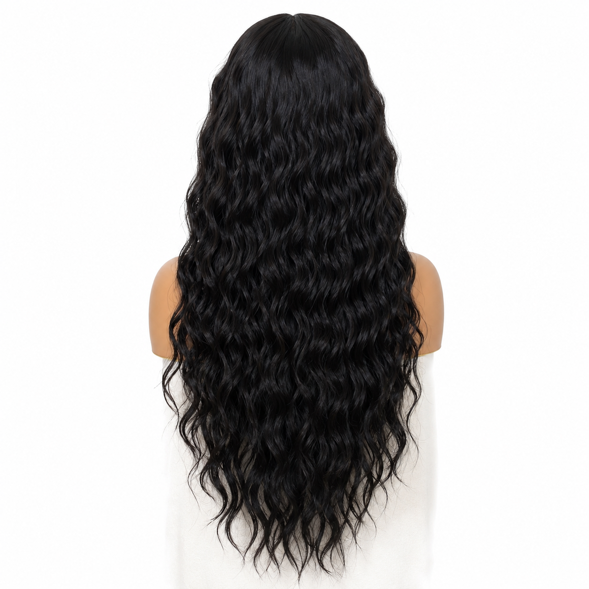 Human Hair Blend Wig.