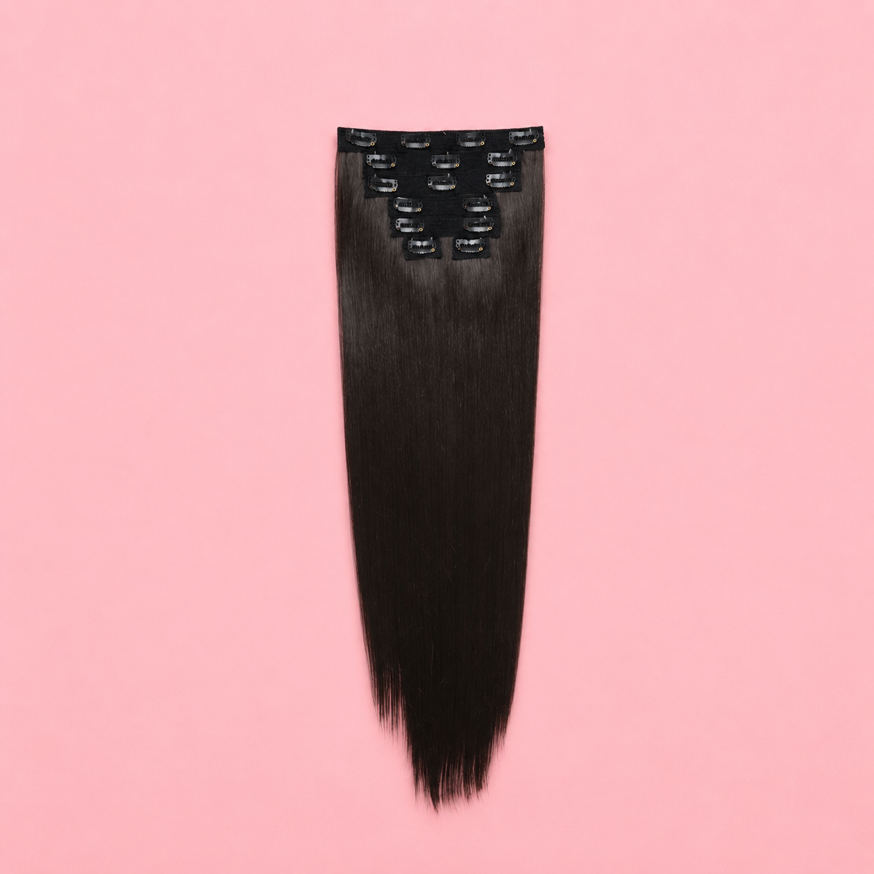 Human Hair Blend Clip in Extensions