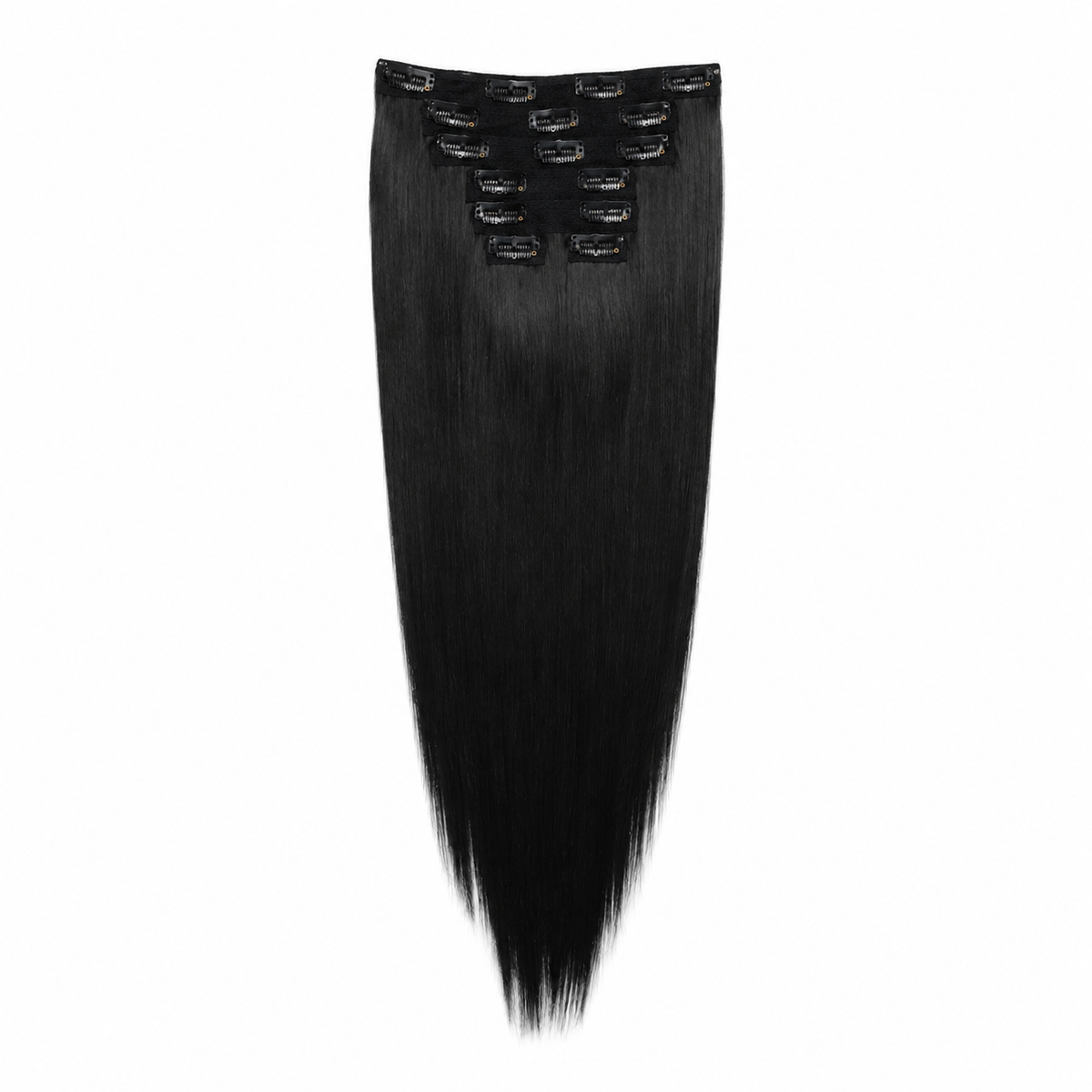 Human Hair Blend Clip in Extensions