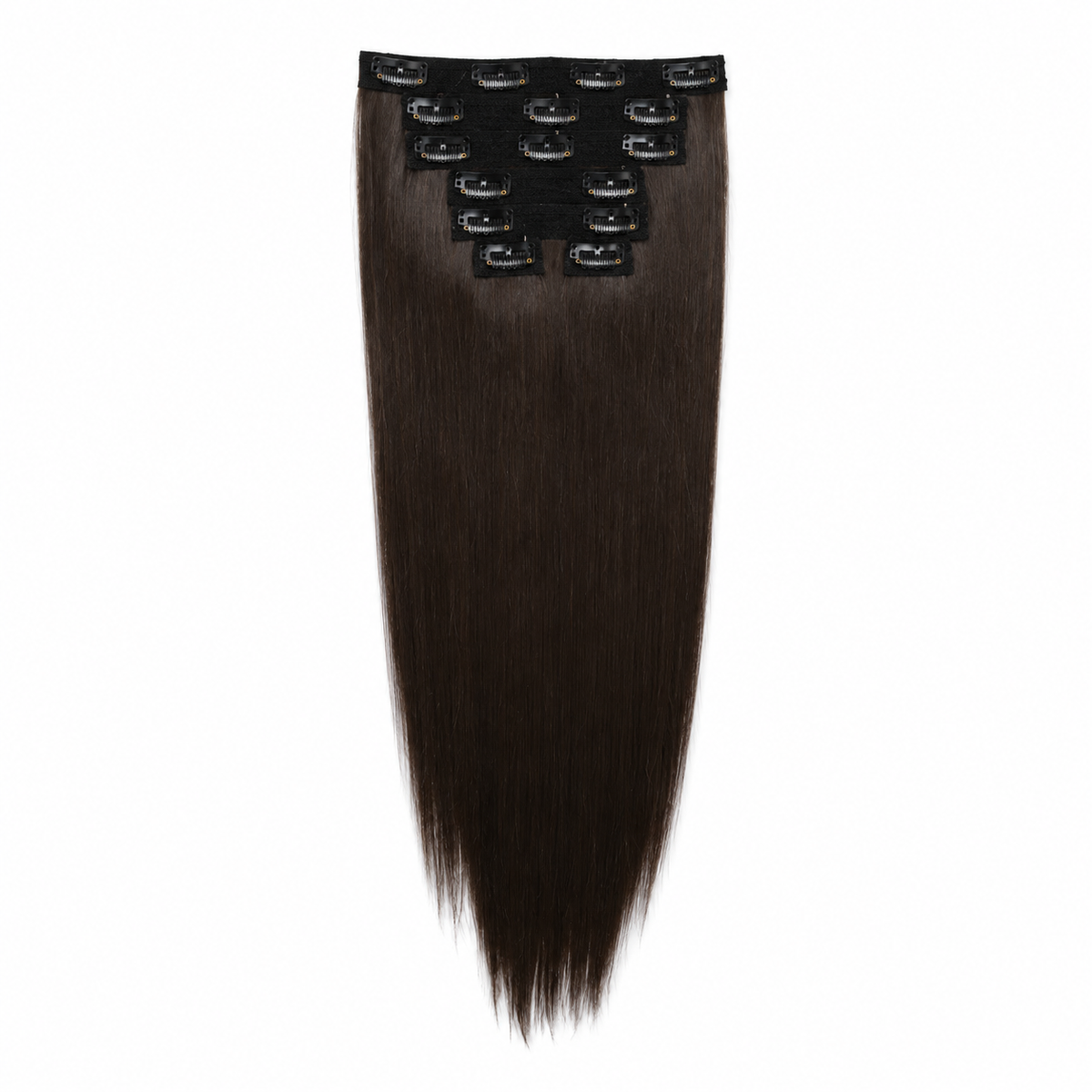 Human Hair Blend Clip in Extensions