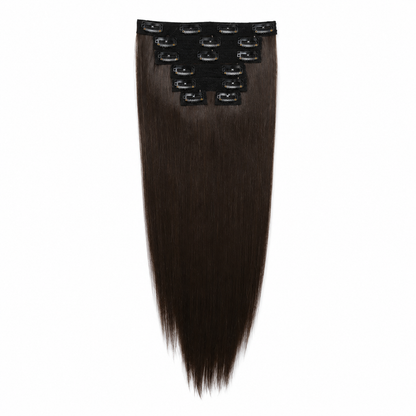 Human Hair Blend Clip in Extensions